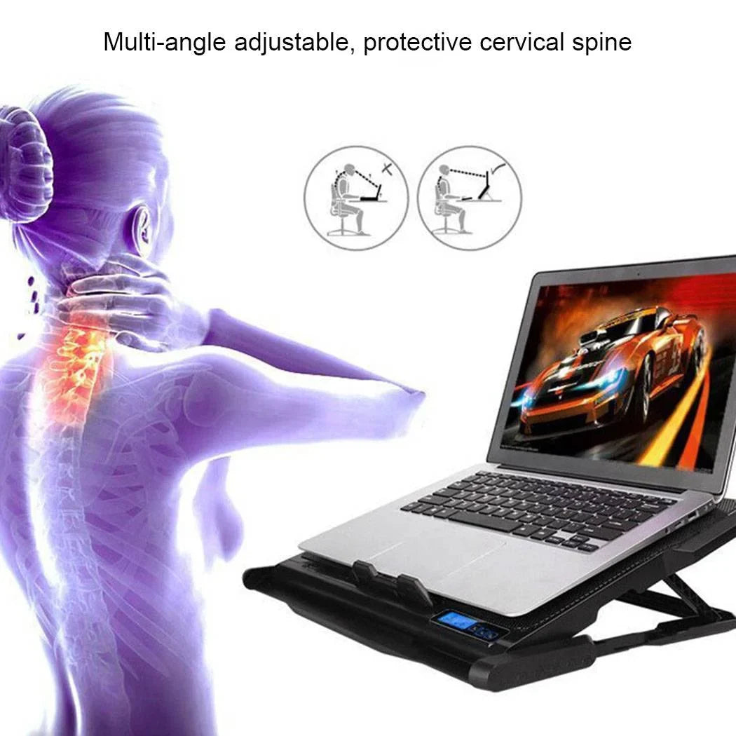 Conditioner Air Computer Laptop Cooling Notebook Portable Cooler Usb Fan Pad "Happyline"