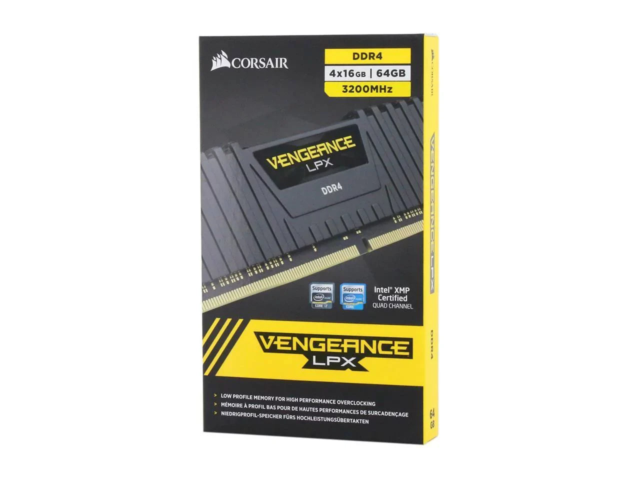 DDR4 Memory Model 3200 Vengeance x 288-Pin 16GB) CMK64GX4M4E3200C16 25600) 64GB (4 Desktop (PC4