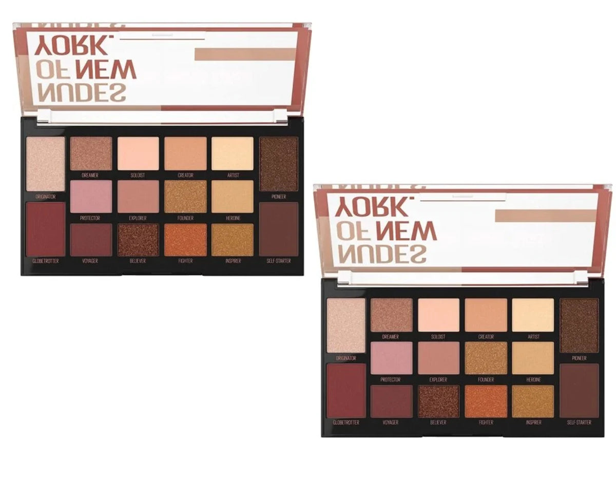 Pack 01 2 Maybelline York New of York Eyeshadow of Nudes Palette, New