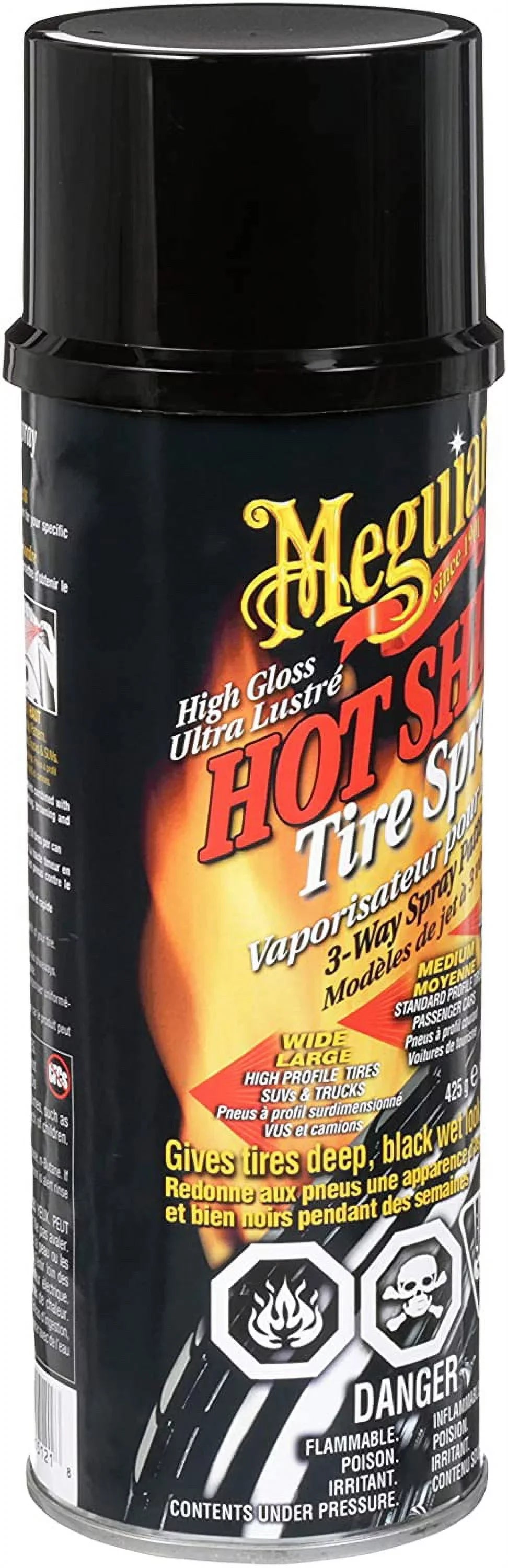 Can Coating High Oz Gloss G13815 Shine - Spray Meguiar's 15 Hot Tire 3