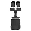 Row the & for Fit Mat Floor Cherokee Row Liner Set 2nd Black Jeep 3 Custom All L, Grand Black climate SA0568-B0570-D0568 Behind 2021-2023 Cargo Liner
