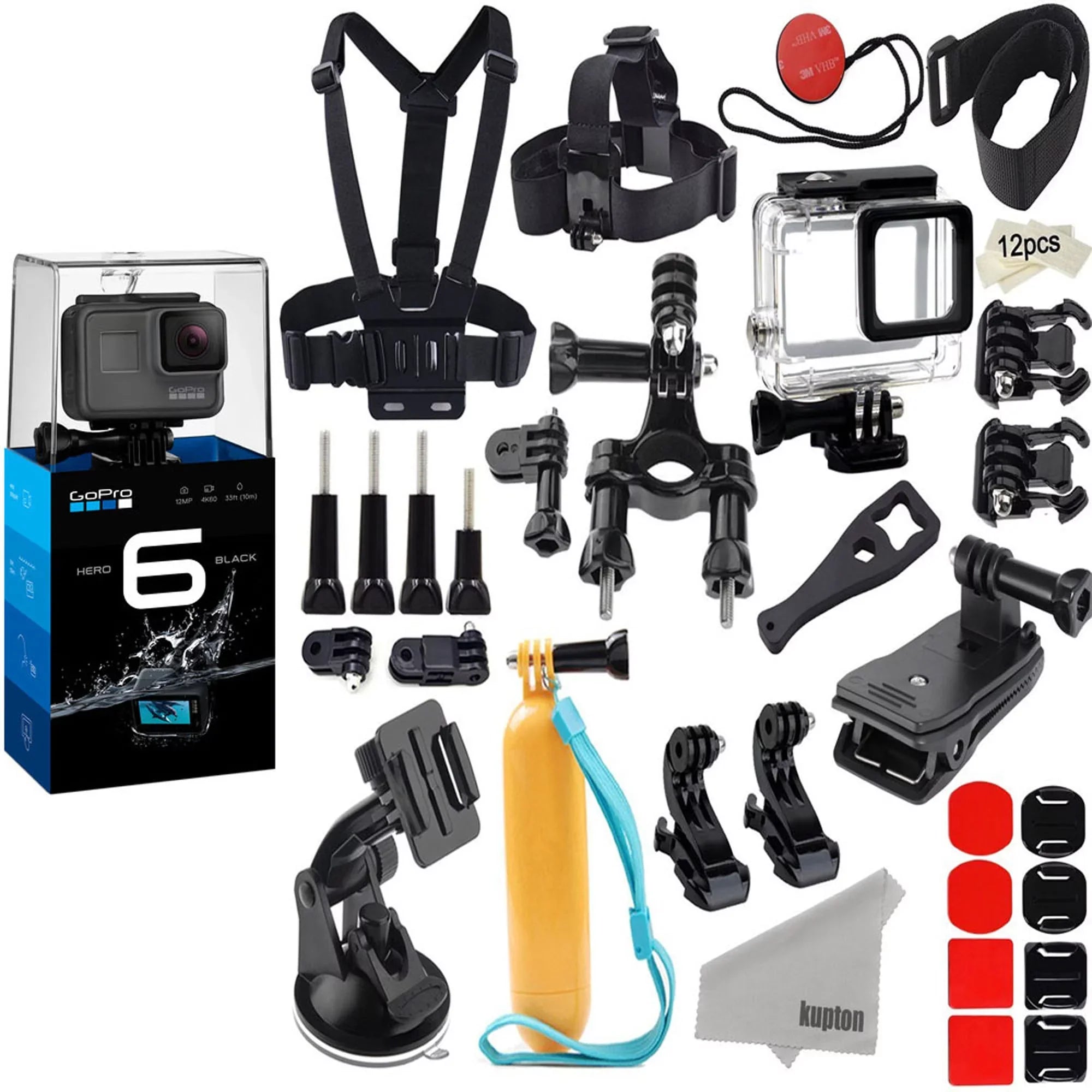 W/ HERO6 Action GoPro Case Accs Moistureproof Black Camera Camcorder &