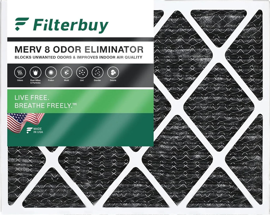Furnace Pleated 8 Eliminator with 14x20x1 (1-Pack) Odor Carbon Activated Filterbuy Air Filters