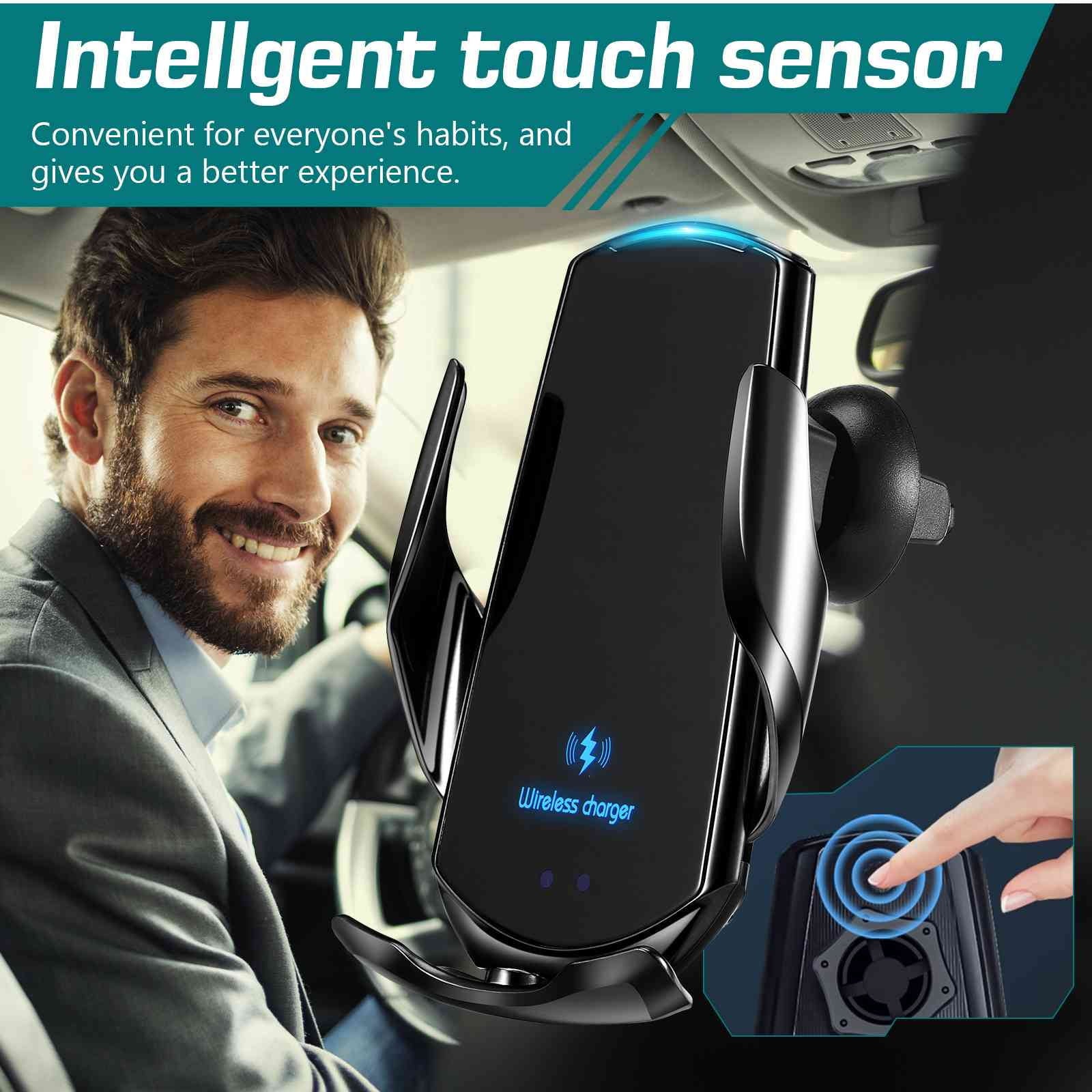 Phone for Charger: the Nokia Lumia Fast 15W Mount Auto-Clamping - Holder Wireless Go Car Optimal on 920 Charging