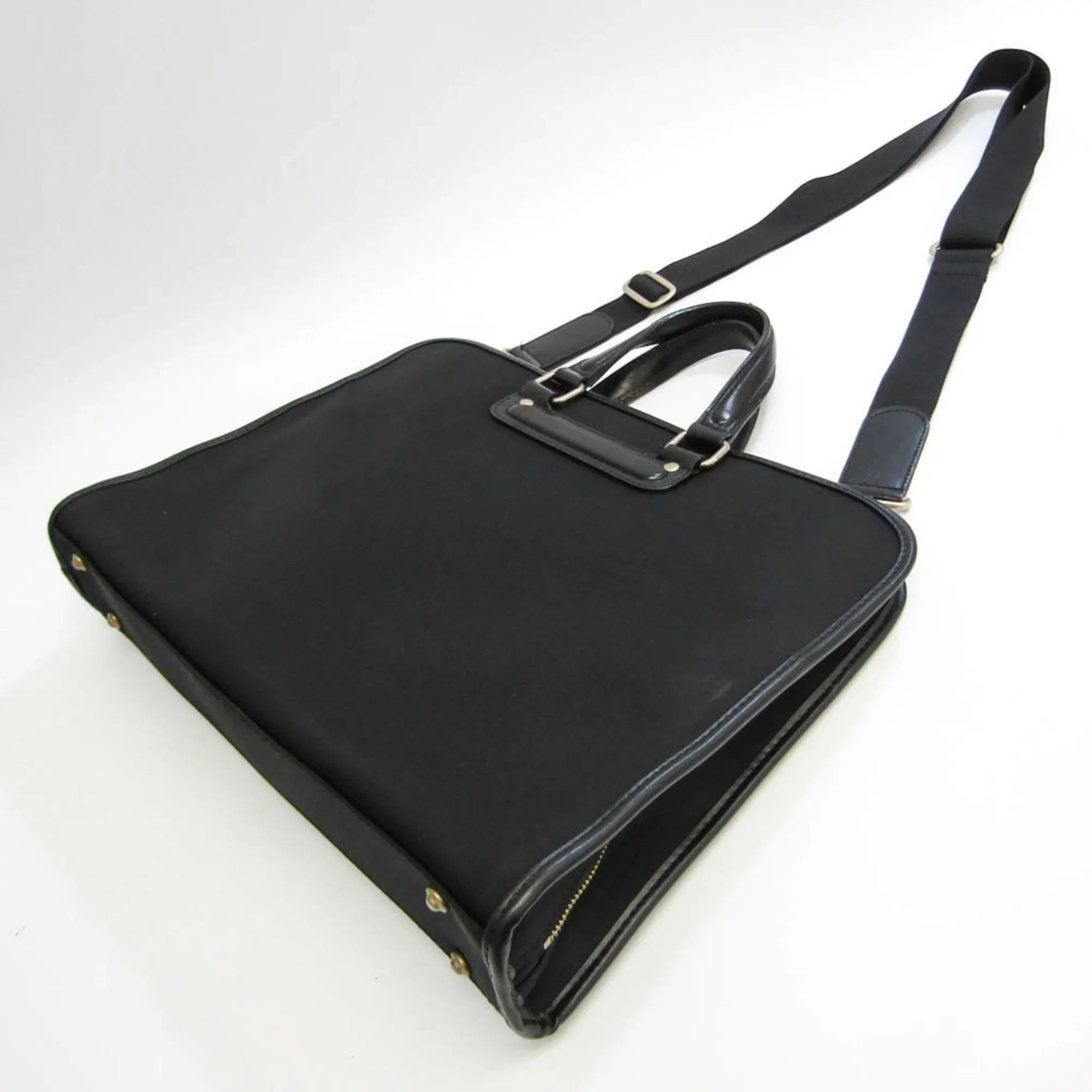Bag Pre-Owned Men's Black Paul Document Nylon Smith Case,Shoulder (Good)