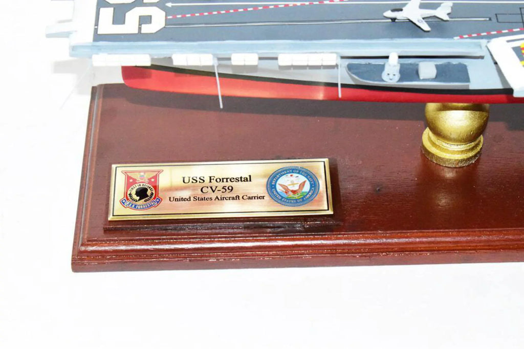 Class,Mahogany Model,Navy,Scale Model,Forrestal Carrier Forrestal -59 Aircraft
