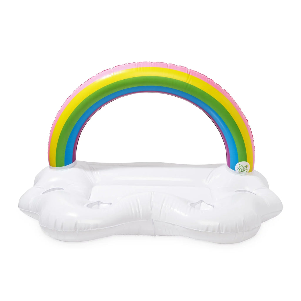 Rainbow Cooler, of 1 Drink Colorful Set Floatie, Box Party Cup TrueZoo Pool Floating Bar Inflatable Ice and Holders Cloud
