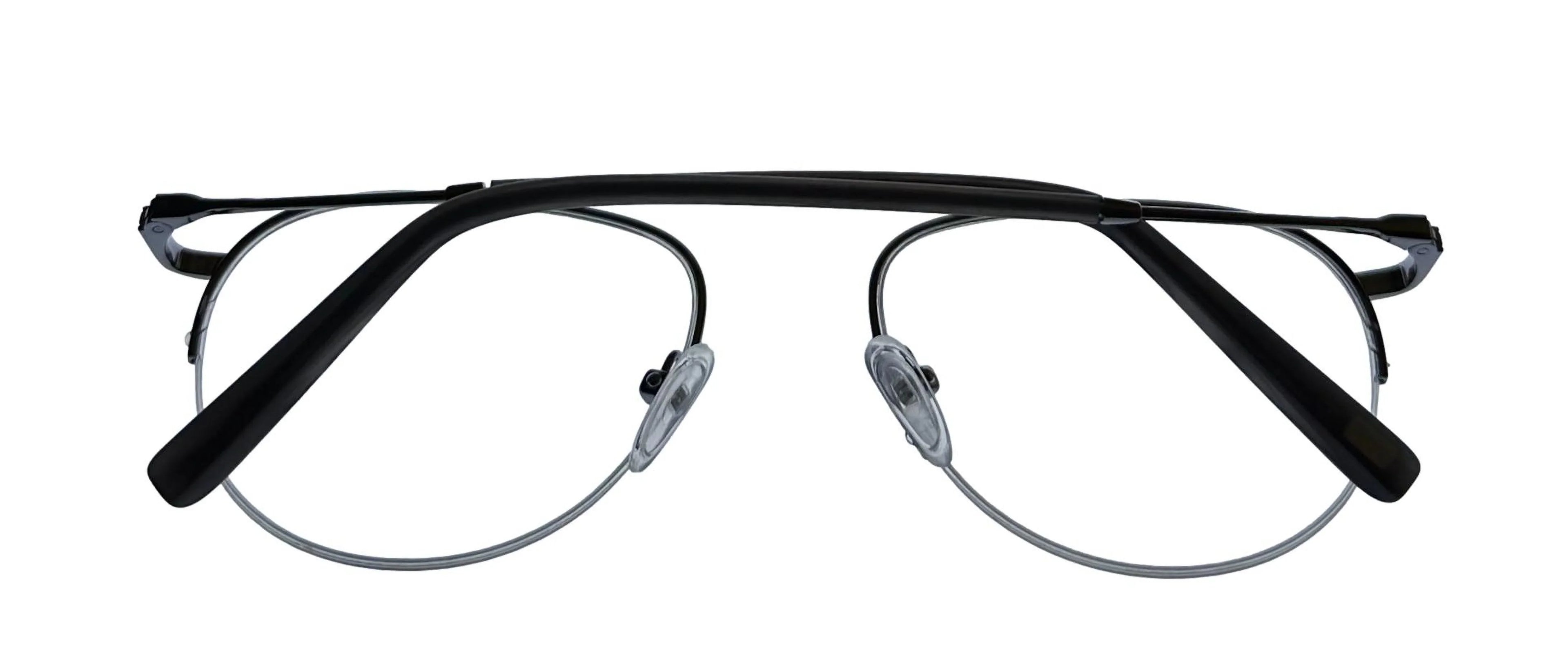 Mens 53mm New Frame. Jones J359. Rimless Aviator York Eyewear Gunmetal Metal