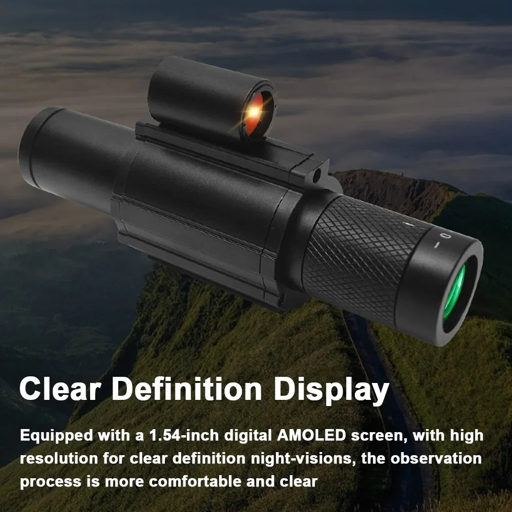 Fishing Lens Camera for Wildlife Night Device Sight with Display Observation Anself Vision 1.54inch Boating