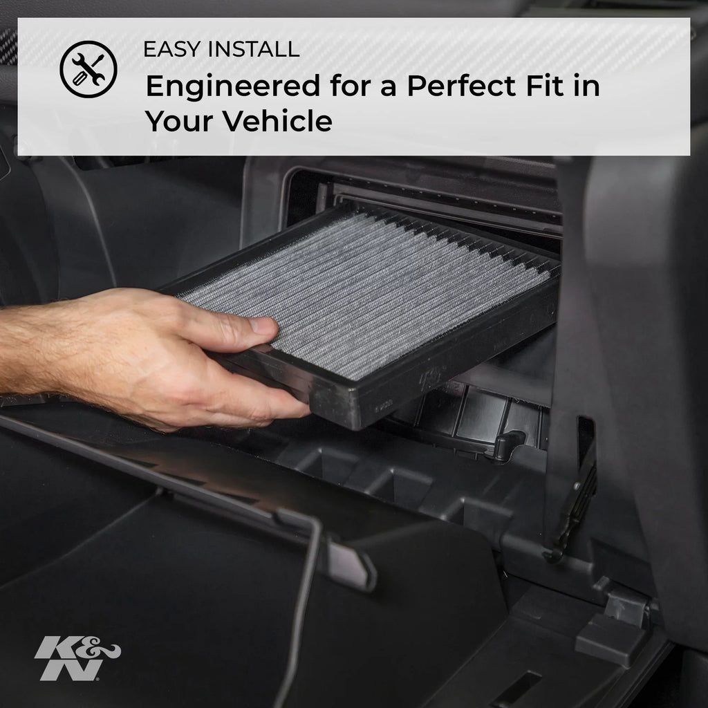 VF2047 Washable 2012-2018 Cabin Vehicle K&N and Filter: For Air Designed Reusable: Models, Volkswagen/Audi/Seat Select
