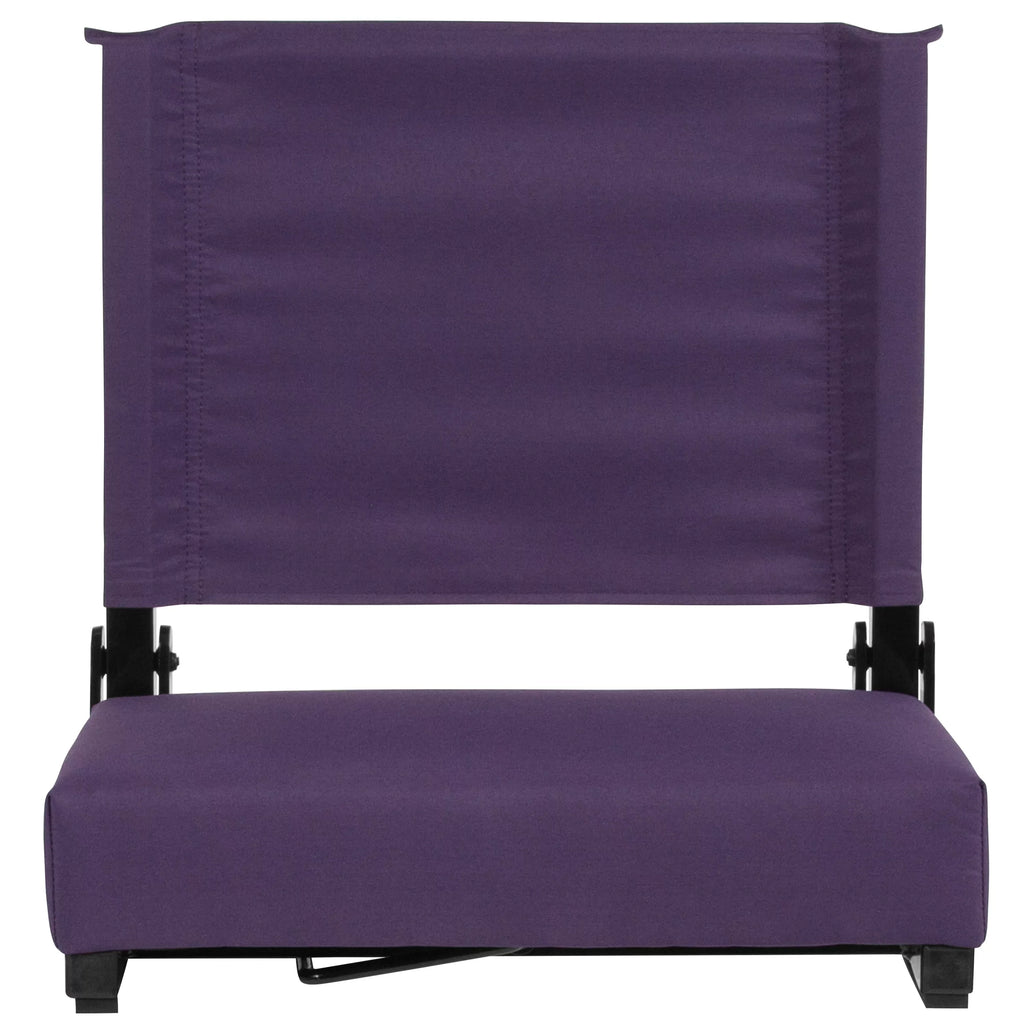 Lightweight of Stadium Set Chair 2 BizChair with 500 Dark lb. Seat, Ultra-Padded Purple Rated