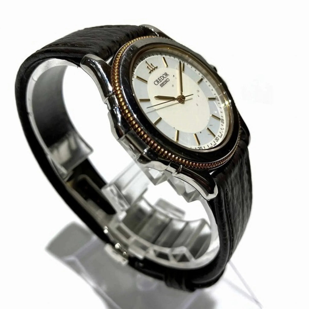 (Fair) Pacificique Credor Watch 9581-6060 Pre-Owned Seiko Quartz Men's
