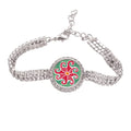 Totems Bracelet Red Ancient Anklet Chain Jewelry Tennis Sun Civilization Mexico Drawing Diamond