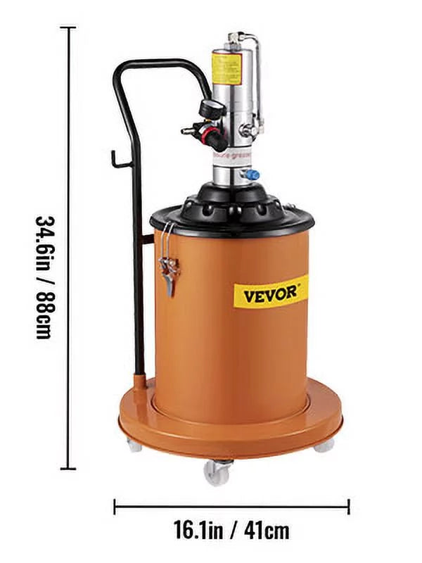 High Pressure 5 Air Pump Filler Compressed Injector Gallon Pneumatic Grease