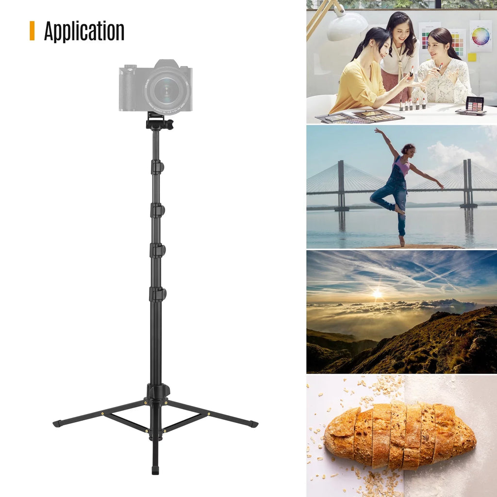 Supports 168cm/66in Phone Holder, Smartphones, and Selfie Phone Shutter Action Cameras, Remote - Stick Action 3KG, and Andoer for 2-in-1 Bracket, Tripod Includes Cameras up Camera Mirrorless and to