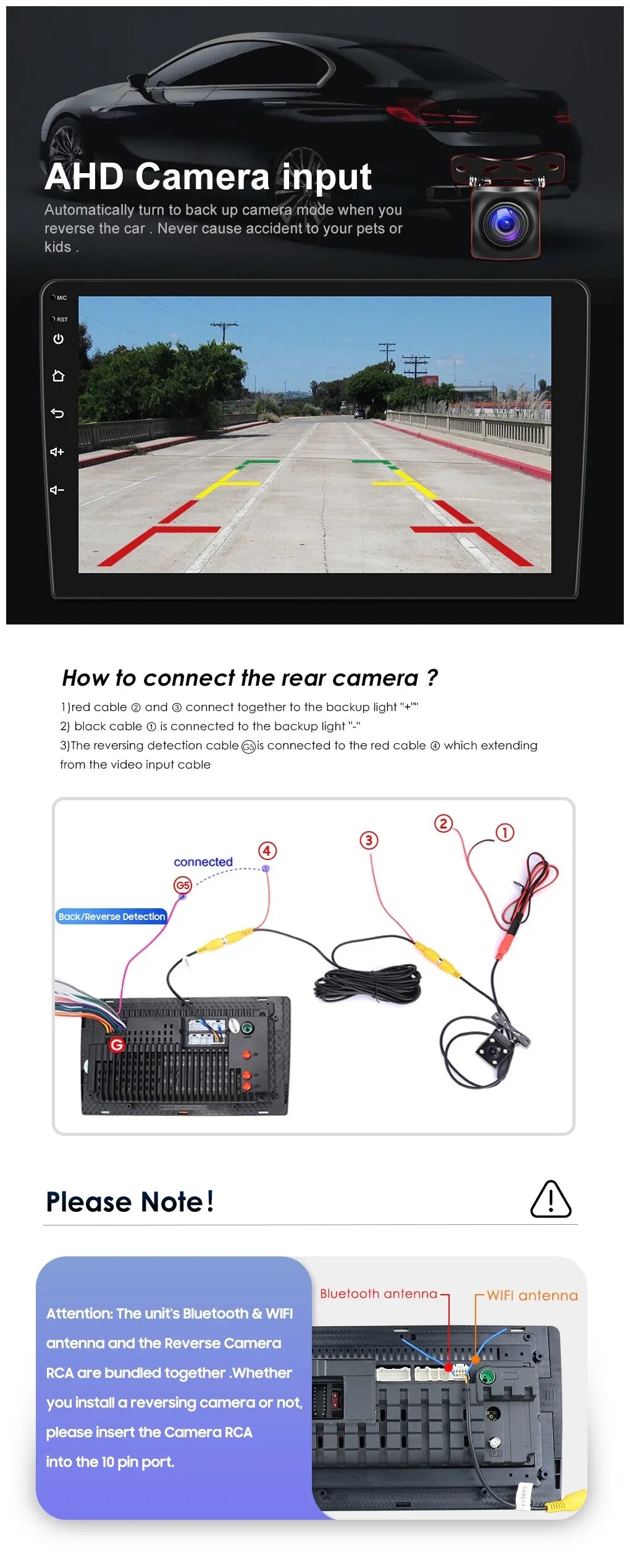 Backup Carplay Wireless WiFi Double Auto Screen 1280*720 9" 2+32GB Camera Navigation Android Android Car Stereo Bluetooth Radio / Receiver Din