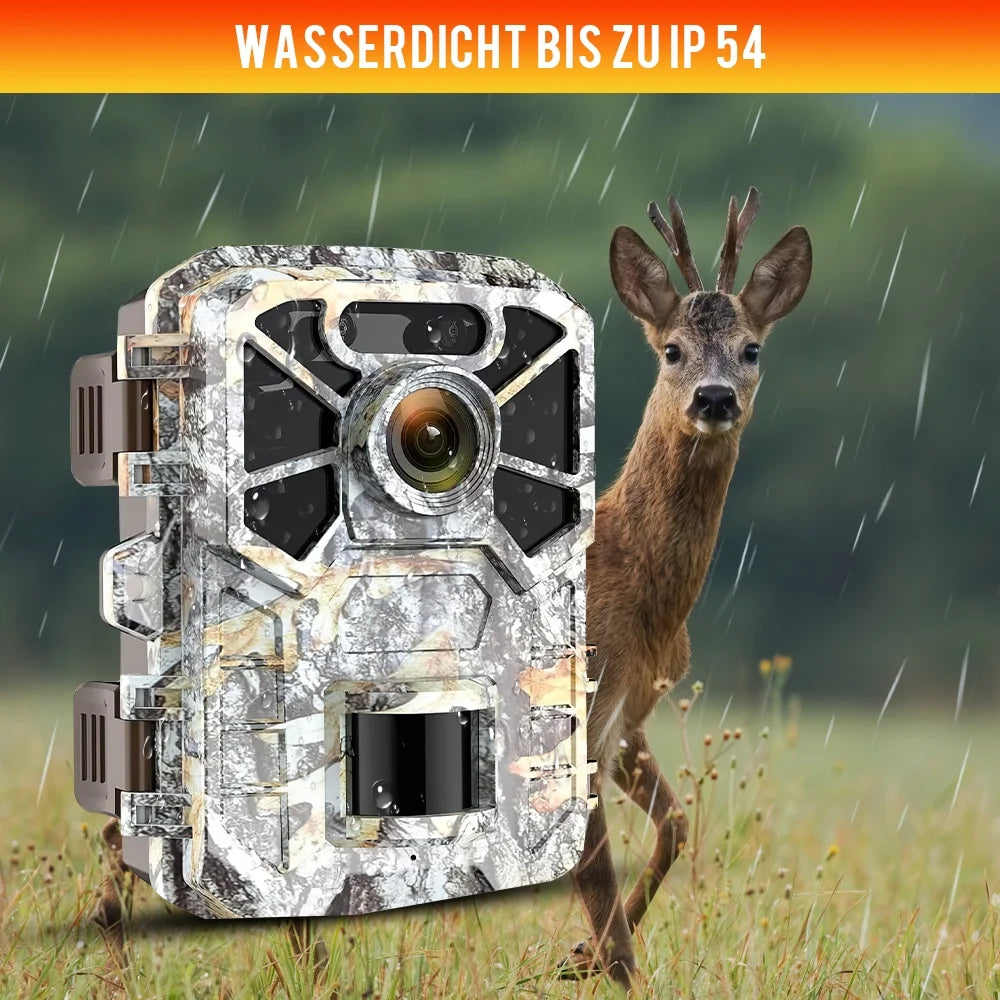 Monitoring, 30MP Vision Angle Lens Farm with Wide Game Infrared Surveillance, Camera 2k Trail Trail Night Pack with Camera, Wildlife Hunting 2 120° Monitor Moistureproof
