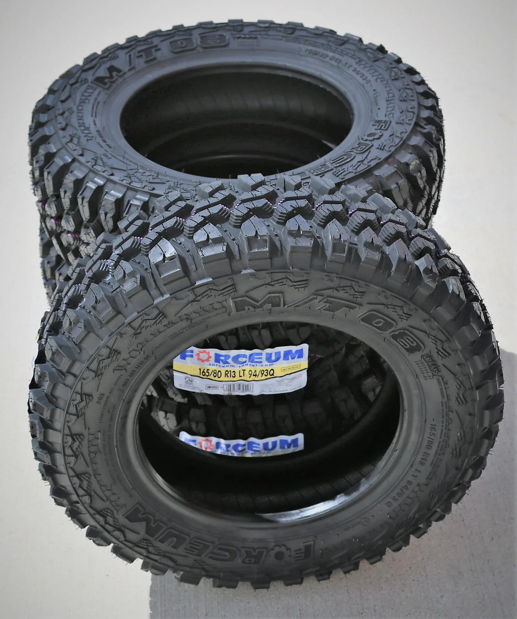 Set 4 Mazda Ply) GSL (FOUR) Plus 08 LT RX-7 Fits: M/T 165/80R13 MT D RX-7 1981-82 GS, Load Mazda Tires Forceum Mud 1980 of (8