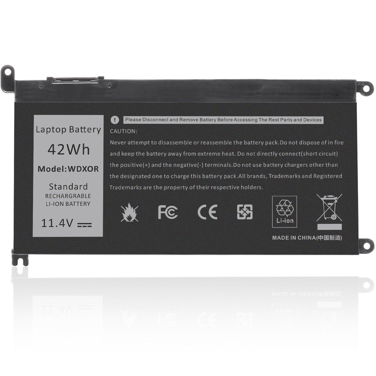 14-7460 WDX0R For WDXOR Inspiron Battery T2JX4 P58F 15-5567 5568 42Wh
