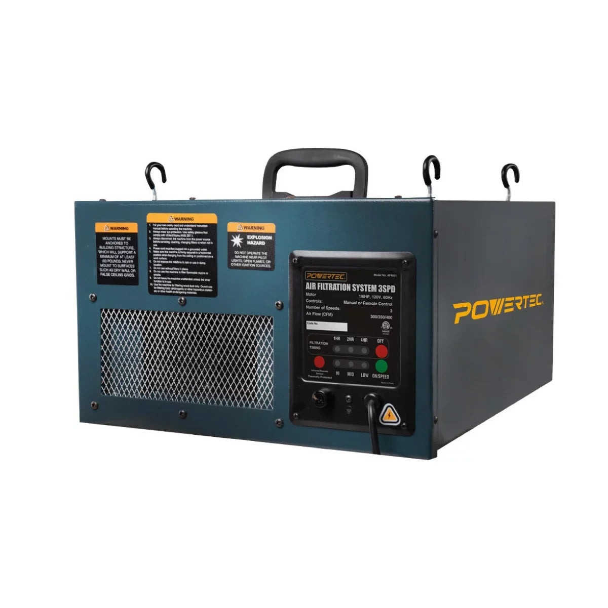 Air ), Controlled Remote Filtration (300/350/400 AF4001 3-Speed System