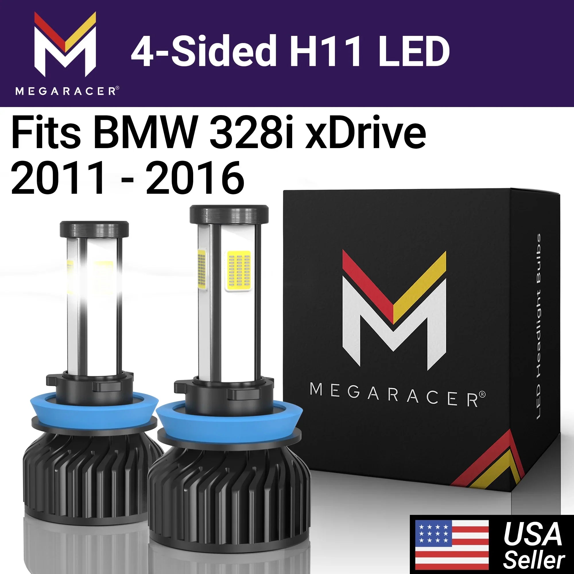 10000LM 60W Racer Bulbs Automotive 15 2014 2012 Headlight 12 14 White 2013 H8 13 Fog xDrive 11 Light Sided 2015 16 328i 2011 328i Replacement 2016 xDrive H9 12V H11 6000K Diamond Mega 4