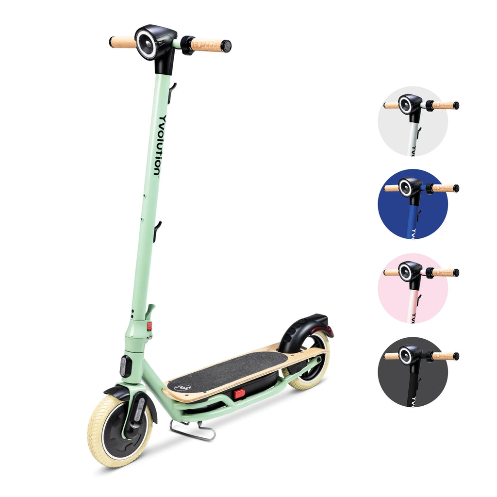 Adults Yvolution Foldable Design Scooter Display, (Green) Electric for