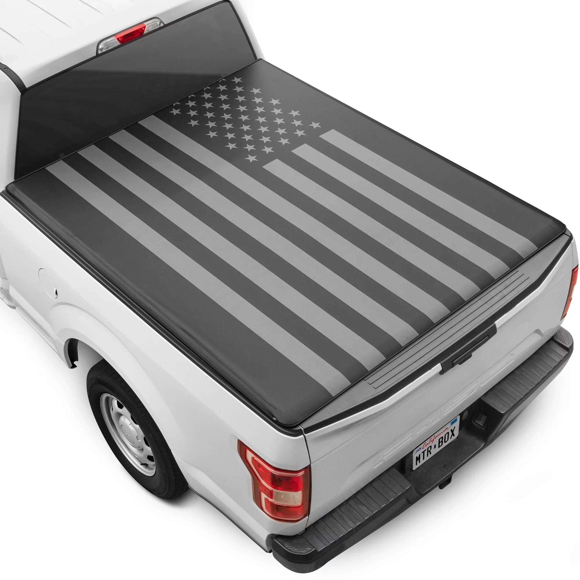 Truck ft 1500 Black Climatic 2500/3500 2002-2023 Bed Flag for Retractable Soft Roll-up Tonneau Protector 2003-2020 All 6.4 Ram Shield
