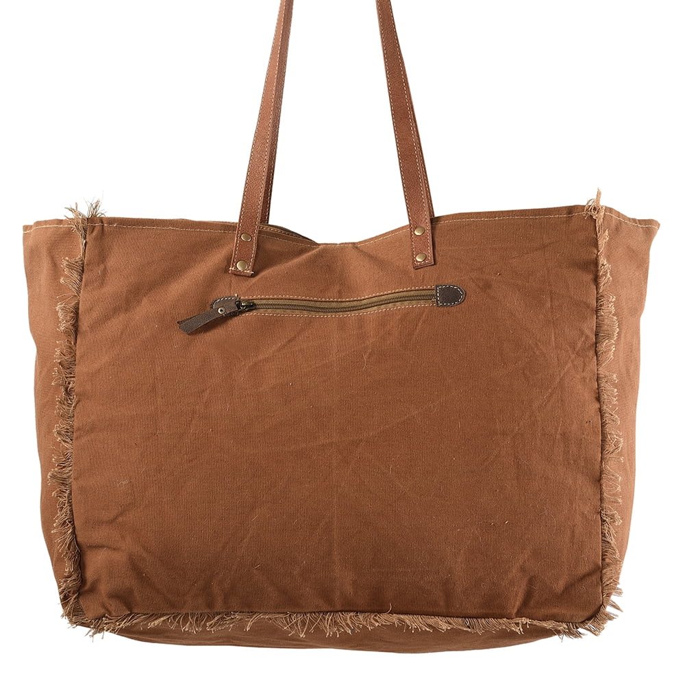 KB228 western handbag Embossed Wool Canvas women Genuine Leather purse Upcycled bag Upcycled