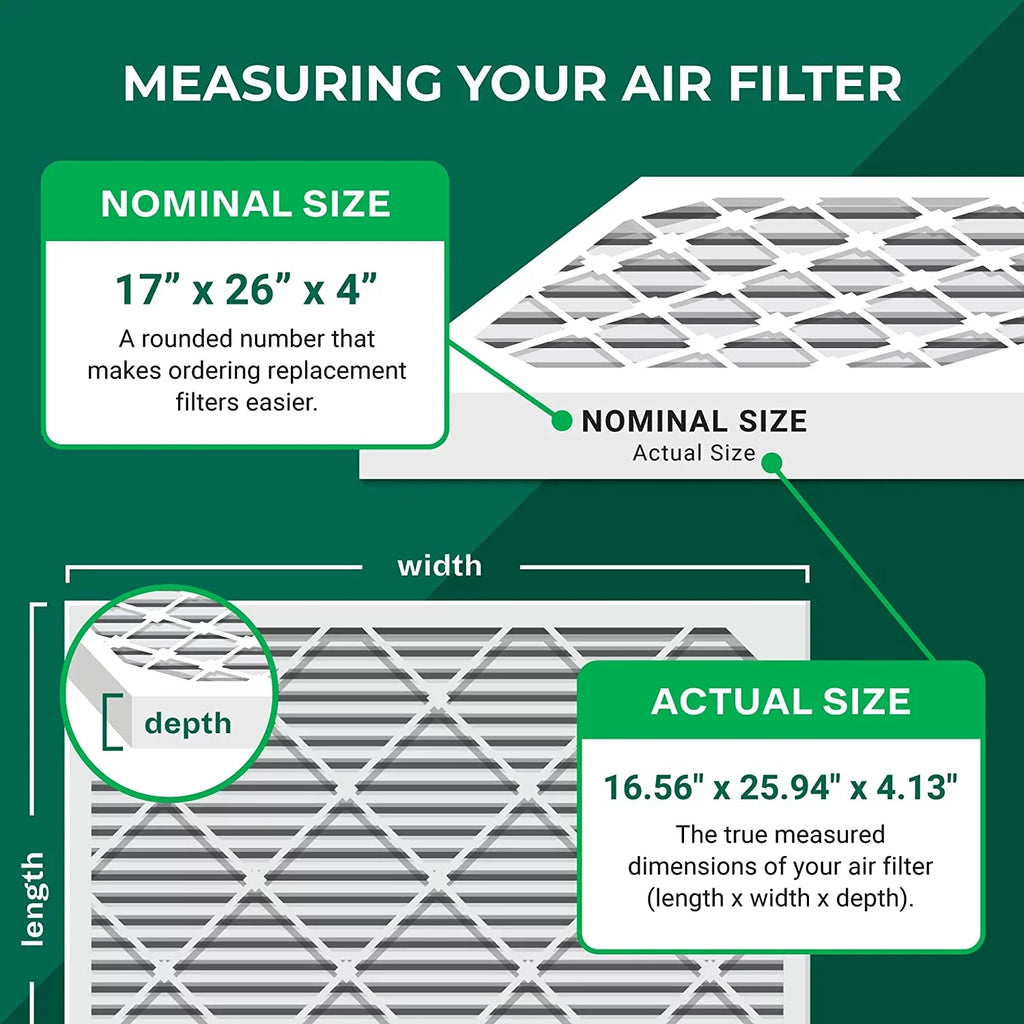 x6664 Furnace Filterbuy 11 Lennox for Filters Pleated (3-Pack) Air 17x26x4
