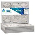 Merv 20x25x1 Air/ Pack 6 11 Pleated - Furnace Filter Tier1