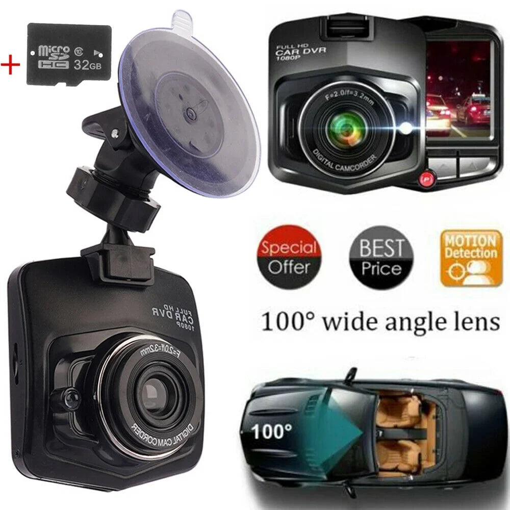 DVR Dashboard, and Front with Camera 2.4" Camera G-Sensor Dual Car 1080P Rear Recorder Lens NIFFPD