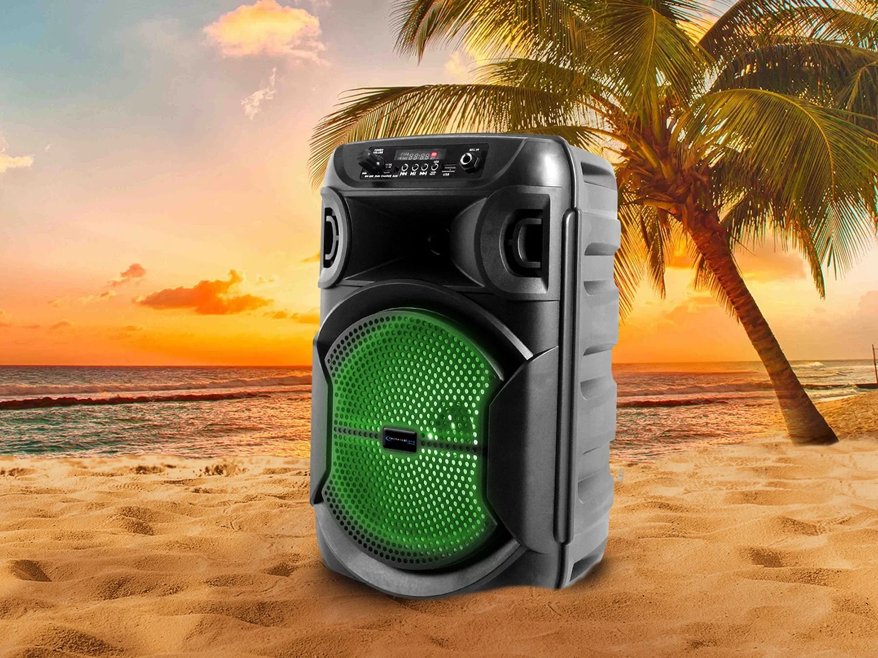 BOOM8 Party Wireless w/Bluetooth Technical (2) Portable Speakers 8" Pro