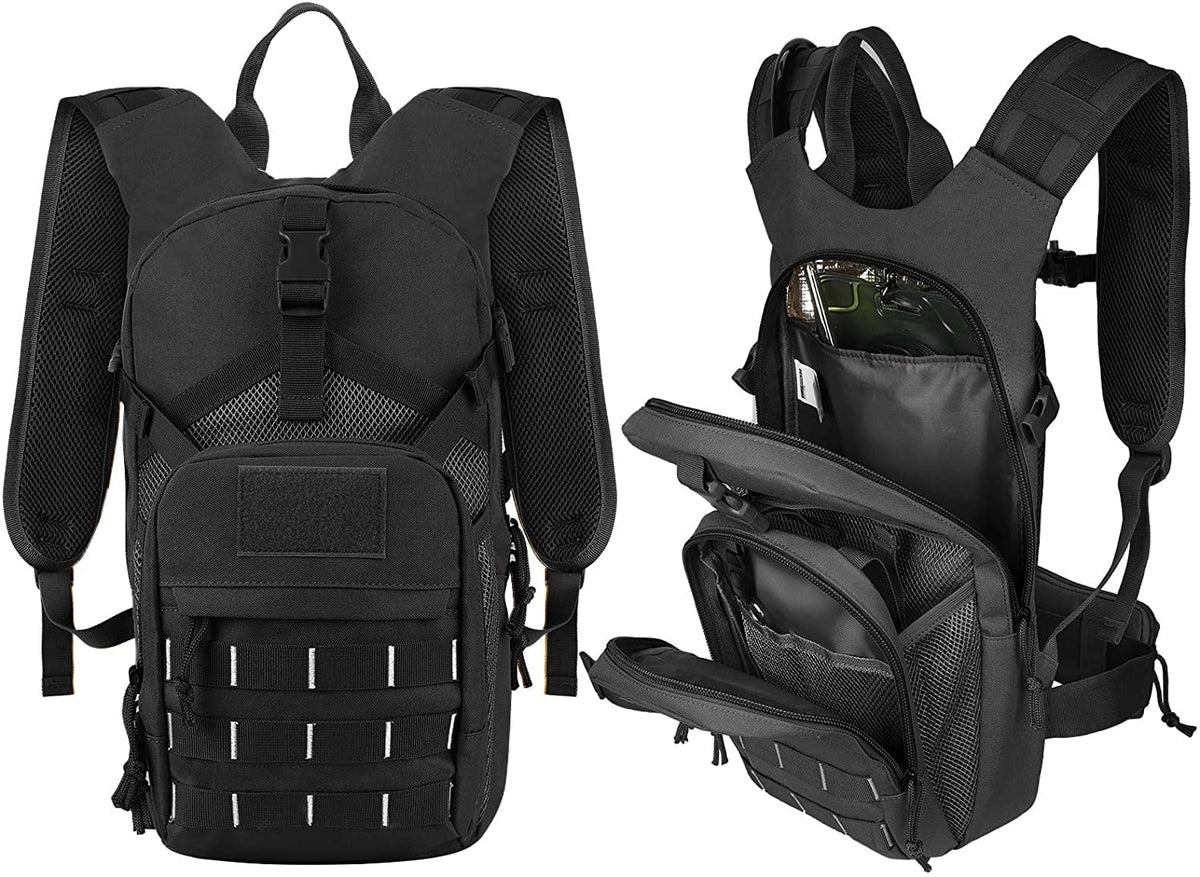 Hiking Fits Military Bag Men Women Bladder, Insulation, Thermal Running liquid Waist 2L Hydration Backpack Free Adjustable SKL Cycling Biking with Pocket Tactical liquid Pack Daypack BPA liquid for
