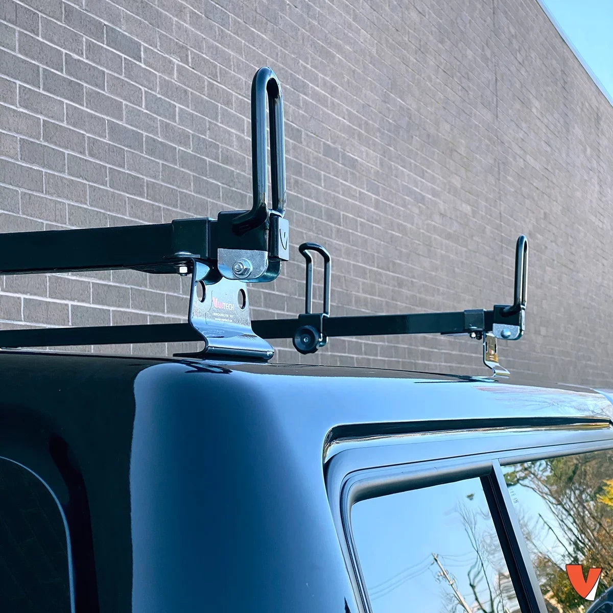 Fits: (Black) Ladder Duty Roof Shell 2 Toppers/Camper Vantech Rack Truck Bar Heavy