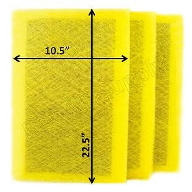 Pack) MicroPower Air Cleaner Pads 12x25 with (3 Filter Replacement Guard Compatible SUPPLY RAYAIR