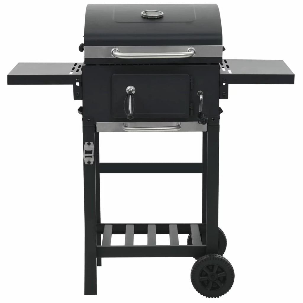 Black with Charcoal-Fueled Grill Shelf Bottom