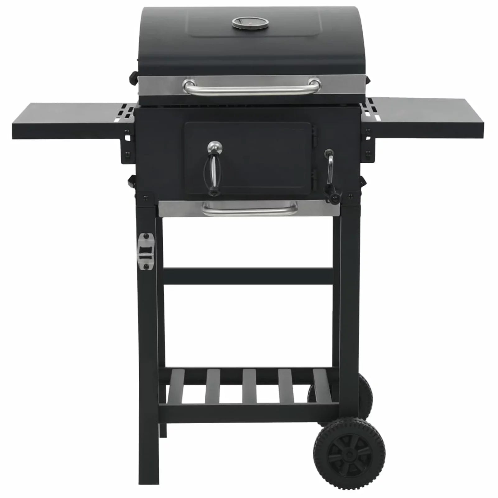 Black with Charcoal-Fueled Grill Shelf Bottom