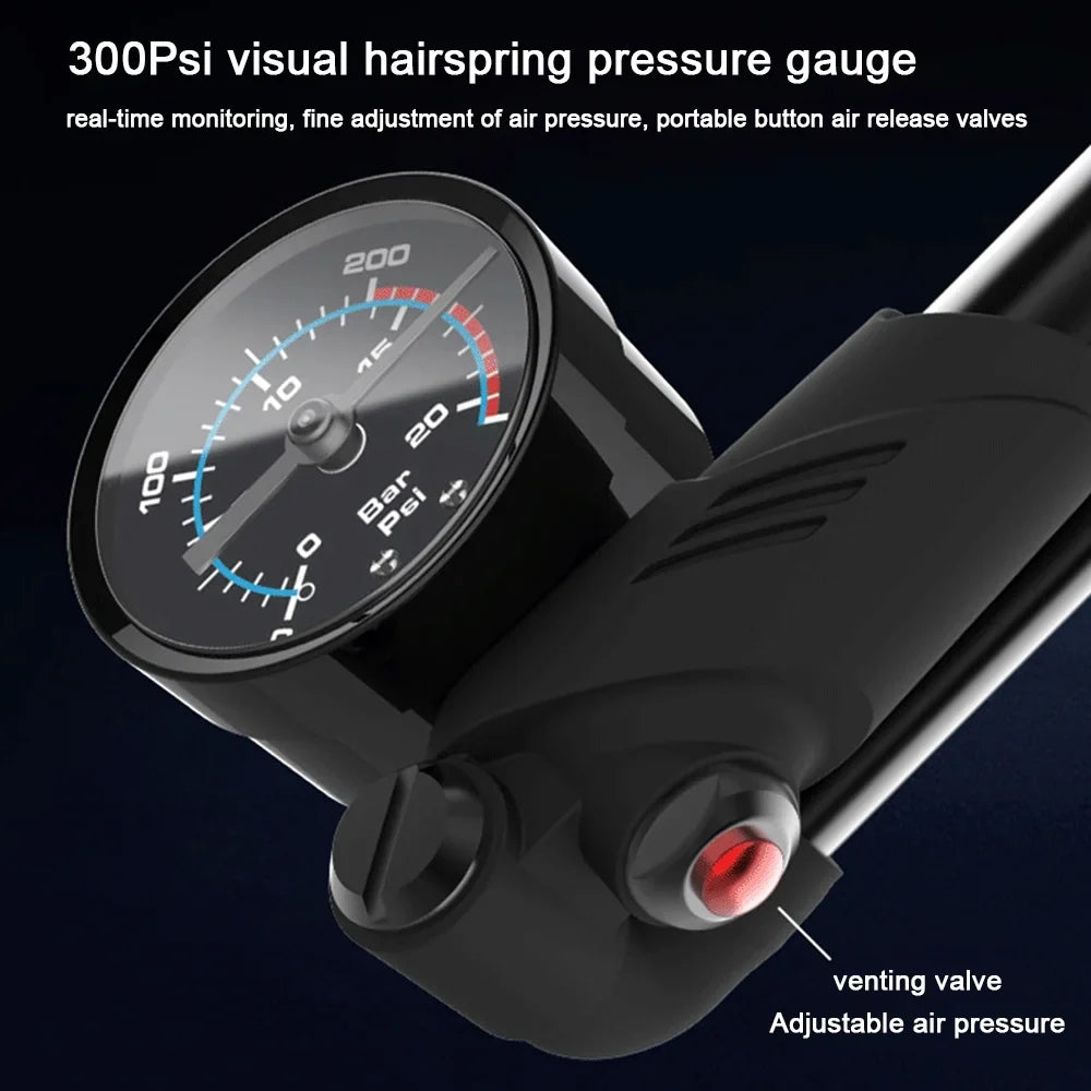 Mountain Bike Rear Tire Buzhi Bike Tire Inflator Pump Portable Pump,300psi Mountain Rear Bike Huiop Air Suspension GeevorksTire Absorber Tire With Pump Tire Tire Pump