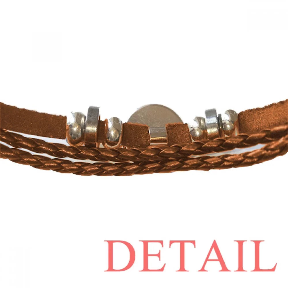 Bracelet Facilities Park Pattern Jewelry Ornament Leather Wristband Colourful Amusement