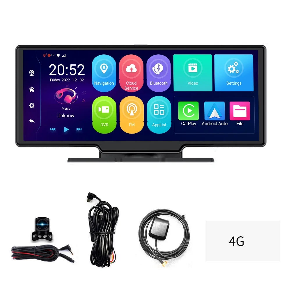 Night Degree Car Car Multi-language Cam Viewing Angle Navigation Dash Recorder Auto Dual Car Camcorder Lens Video Wide Docooler Positioning 170 System 10.26in Recorder Global