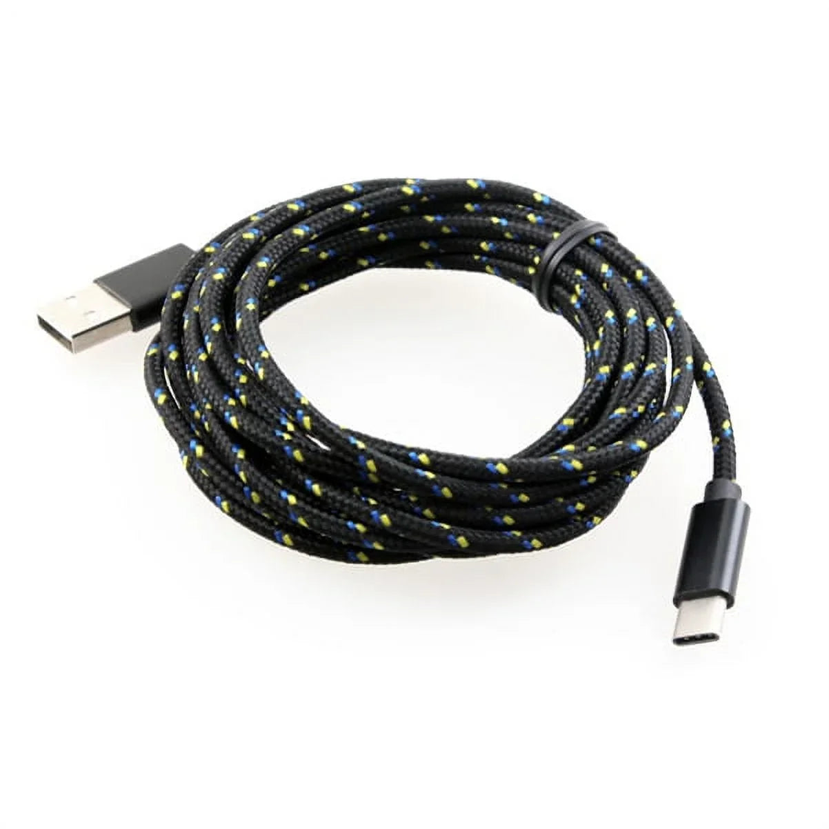 Durable Clip Belt 7 Canvas Charger Rapid for Holster 6T, Sync - Pro 5T, Razer Metal Nokia 2 Type-C Y4P Case Long OnePlus Braided Wire Phone w 10ft Rugged Plus 3.1 Cable - 6, Durable Black