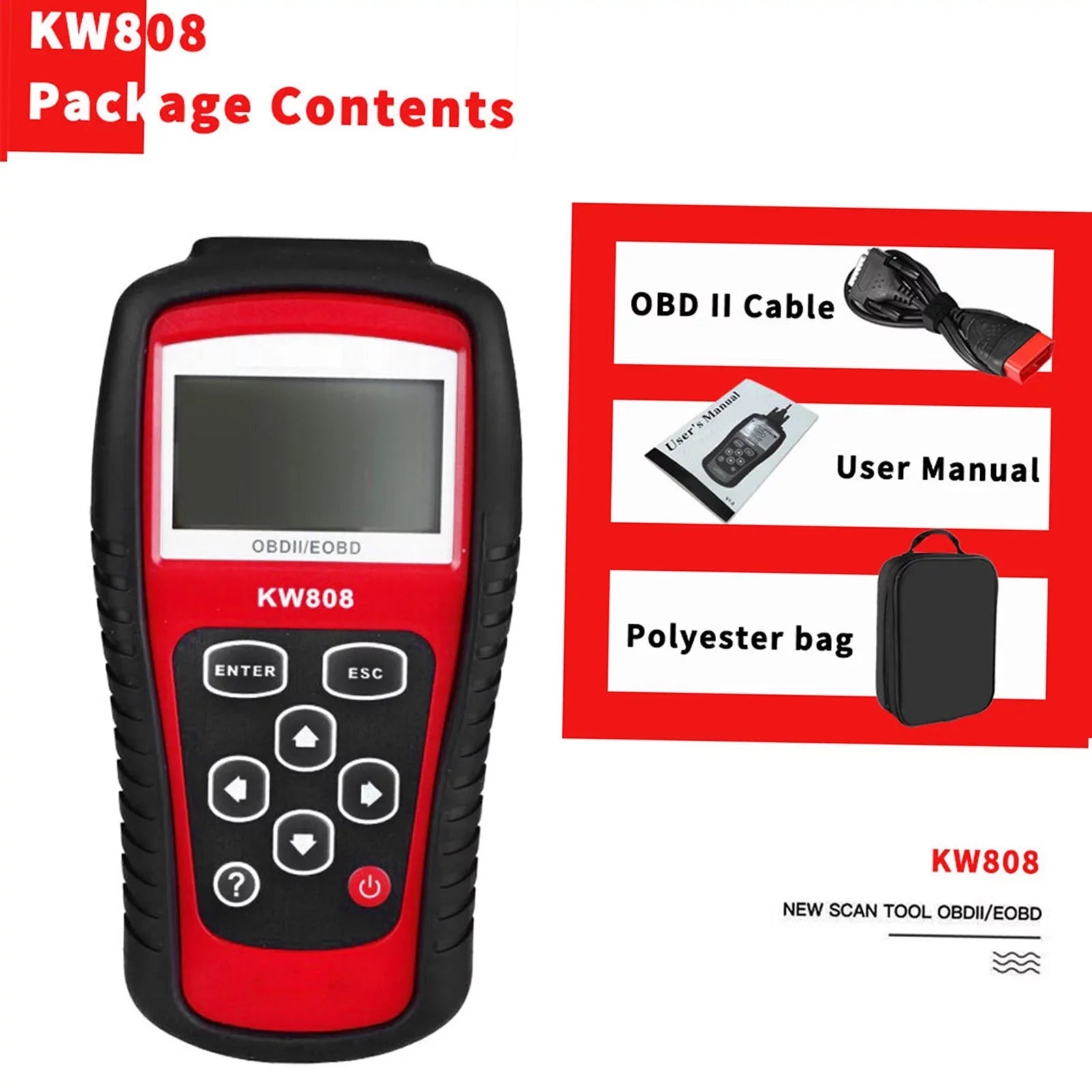 Decoder Code Auto Detection Reader and / Cars walmeck KW808