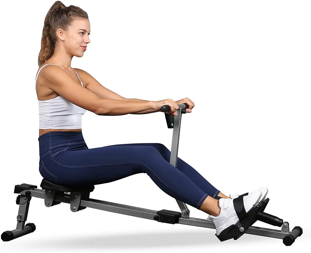 Machine YSSOA Rowing Maximum of Monitor Ergometer, Fitness Digital and 260 Load, lbs Black Rower