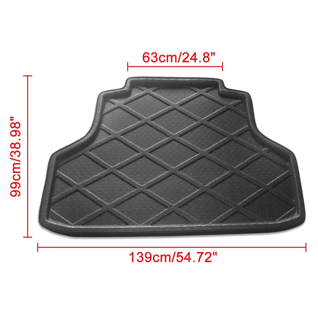 Cargo Unique Tray Honda Boot Rear Mat Floor Shield Liner for 8 Accord Bargains Black Trunk 08-12