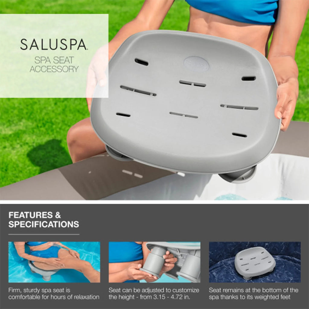 Spa Pillows Hot Cancun Inflatable Seat Bestway w/2 SaluSpa SaluSpa & 2 Tub