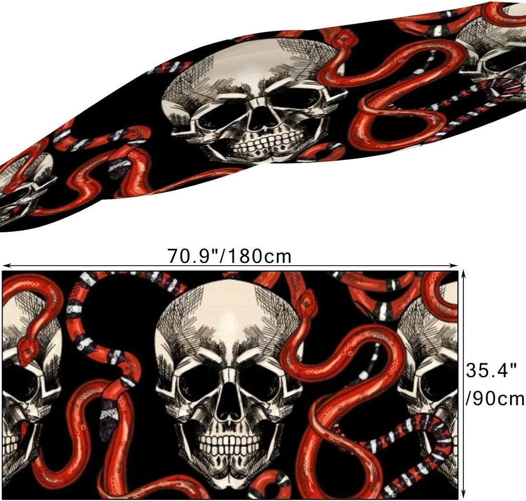 Skulls Hyjoy Long Scarves Scarf Shawl Lightweight for Women Girls Wrap Red Snakes Neck And Silk
