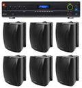 Mixer/Amplifier+(6) VMA1120 Wall Commercial/Restaurant JBL 70v 6.5" Speakers