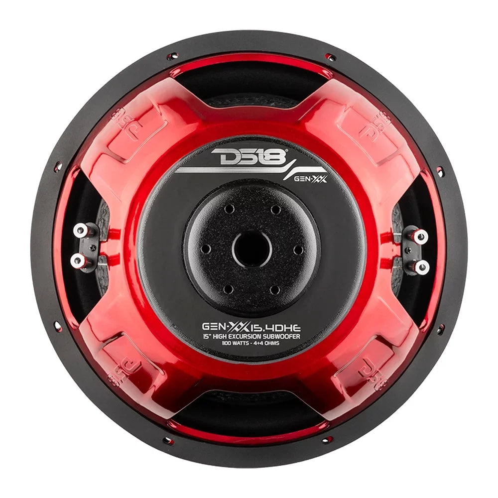 15" Coil Voice Subwoofer Dual Excursion DS18 High -XX15.4DHE W 4-Ohm 1200