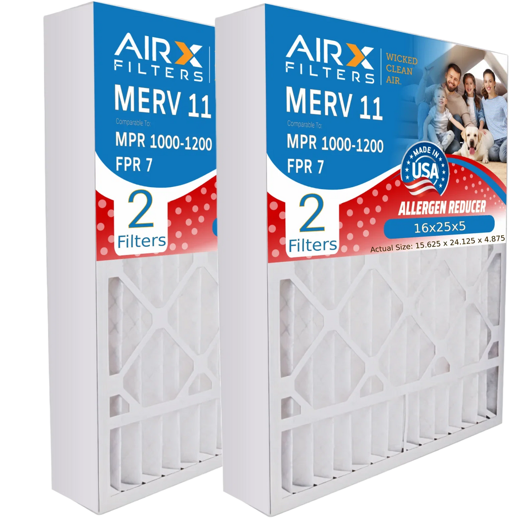 2 -25-16 Skuttle 16x25x5 11 with 16x25x5 #000-0448-001 by Furnace Filter & 1200 Air Premium 1000, 7 Filter Fits Pack . to Made Comparable