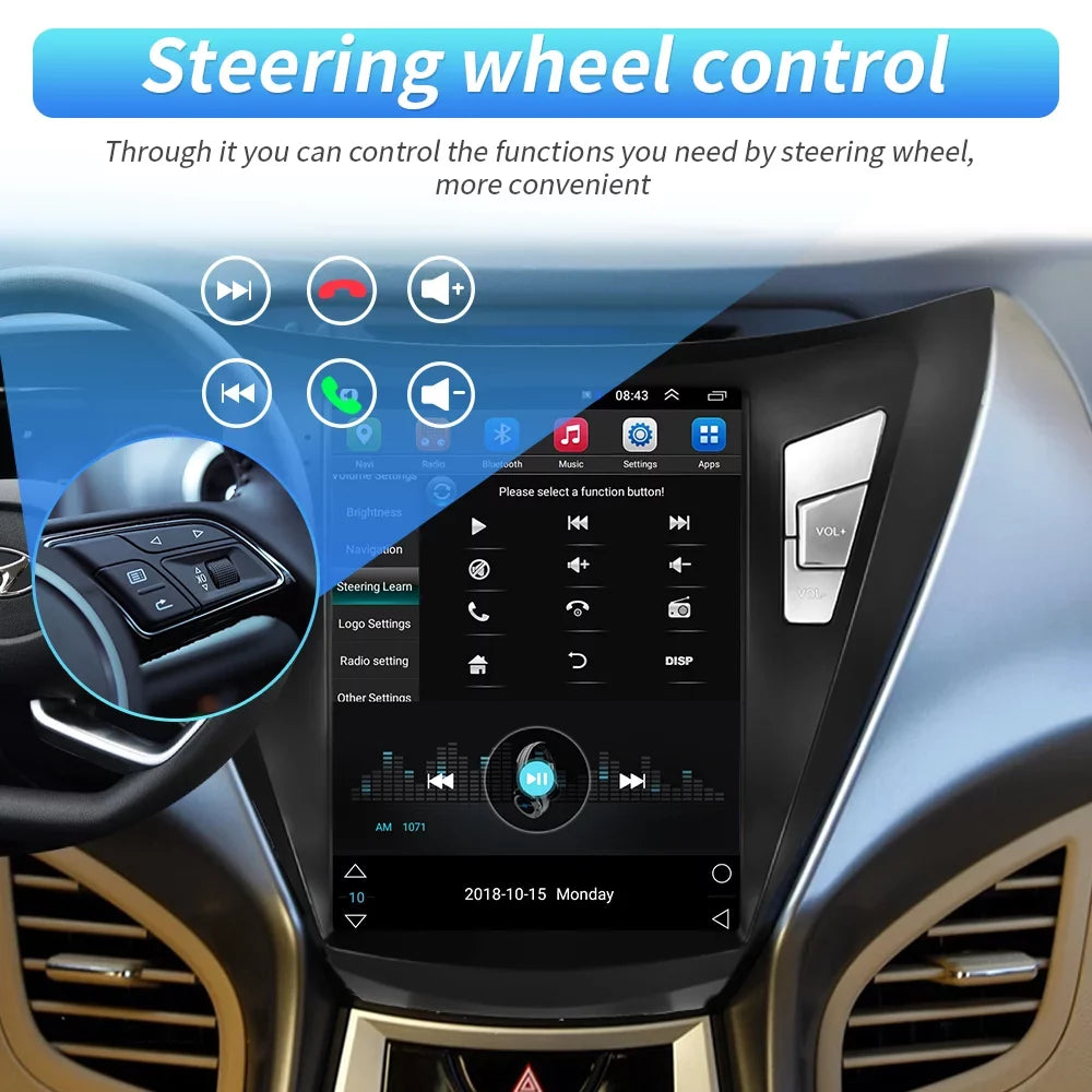 for 9.7'' Backup Camera Android 2012 Touchscreen WIFI Hyundai Mirror with GPS Stereo Car 2013 2G+64G Radio Bluetooth FM Podofo 2011 Link USB, Elantra